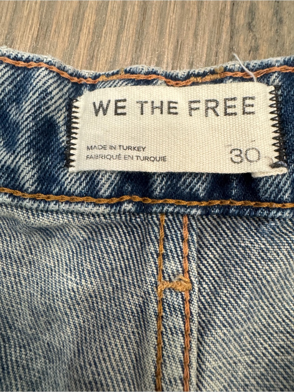 We The Free Relaxed Wide-Leg Light Blue Jeans Women’s 30 ~ WORN ONCE - Picture 4 of 15